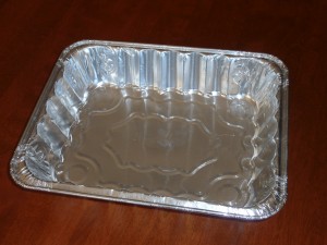 Empty Foil Pan