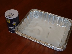 Foil Salt Writing Pan